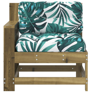 Gartensofa Kiefer Imprägniert mit Kissen
