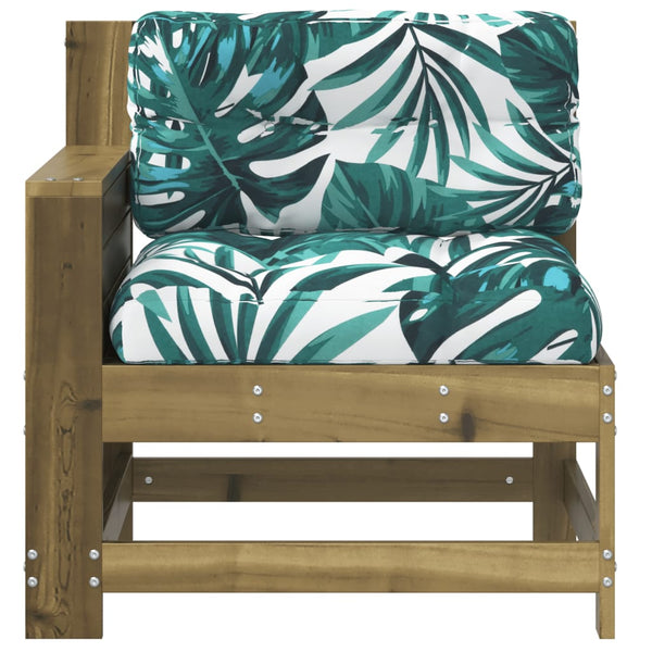 Gartensofa Kiefer Imprägniert mit Kissen