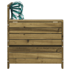 Gartensofa Kiefer Imprägniert mit Kissen