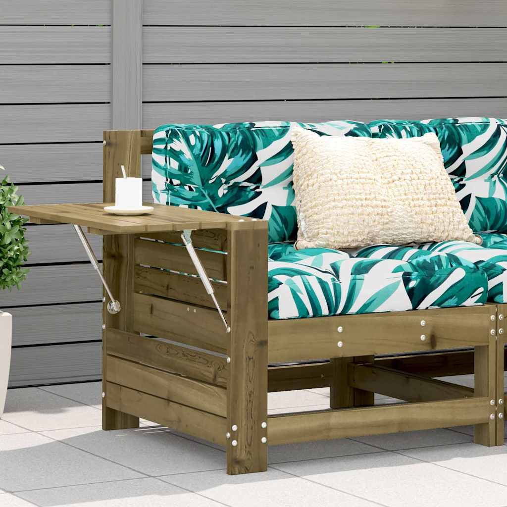 Gartensofa Kiefer Imprägniert mit Kissen