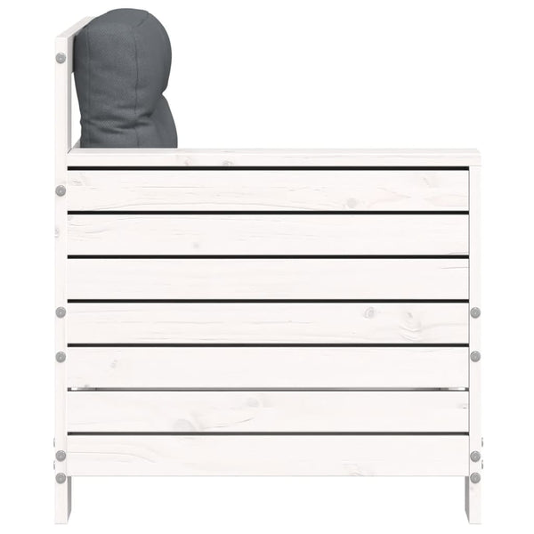 Gartensofa Kiefer Massivholz mit Kissen