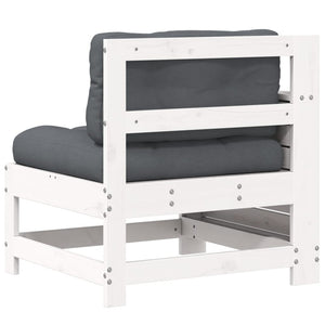 Gartensofa Kiefer Massivholz mit Kissen