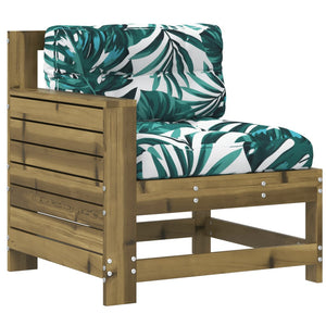 Gartensofa Kiefer Imprägniert mit Kissen