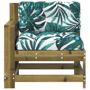 Gartensofa Kiefer Imprägniert mit Kissen