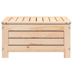 Gartenhocker Kiefer Massivholz mit Kissen