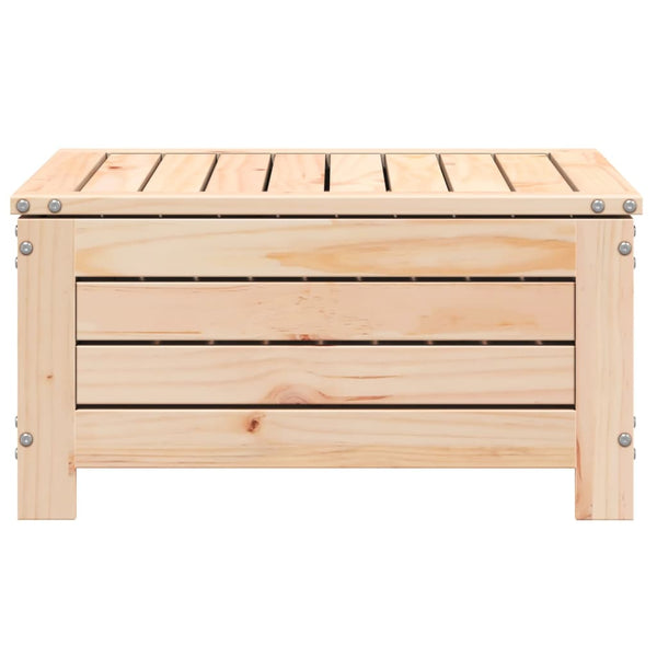 Gartenhocker Kiefer Massivholz mit Kissen