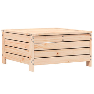 Gartenhocker Kiefer Massivholz mit Kissen