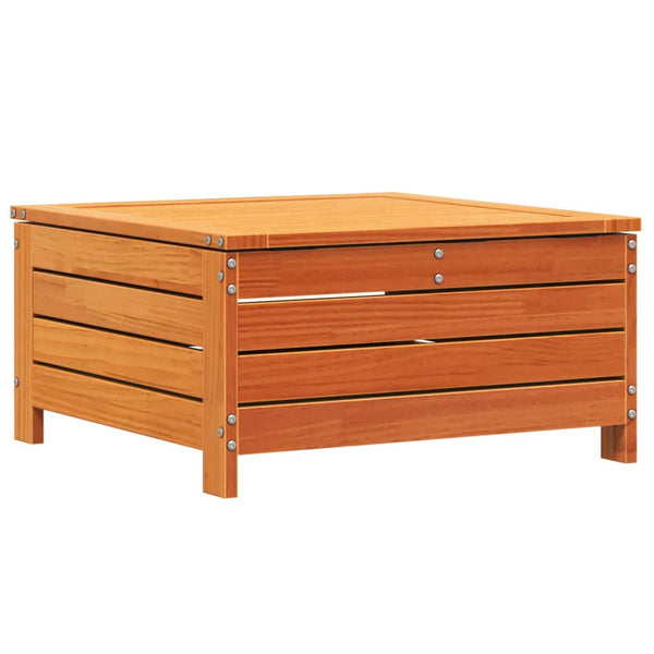 Gartenhocker Kiefer Massivholz Wachsbraun