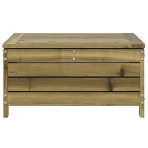 Gartenhocker mit Kissen, imprägniertes Kiefernholz