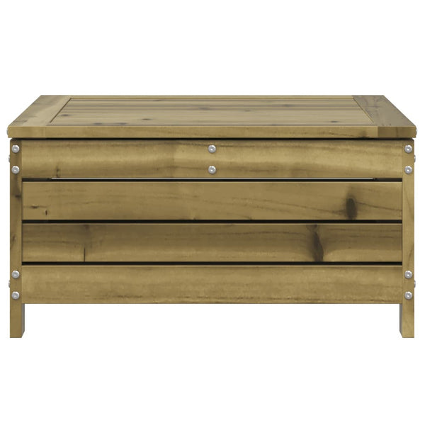 Gartenhocker mit Kissen, imprägniertes Kiefernholz