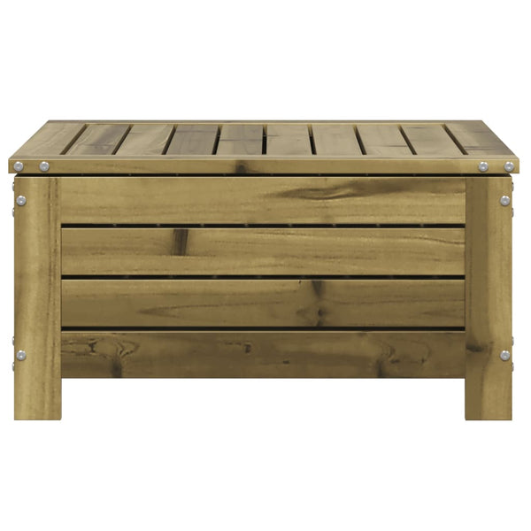 Gartenhocker mit Kissen, imprägniertes Kiefernholz