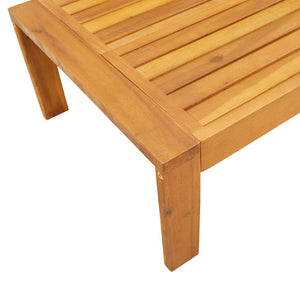 Akazienholz Gartentisch 100x50 cm