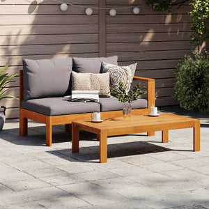 Akazie Gartensofa 2-Sitzer mit Armlehne