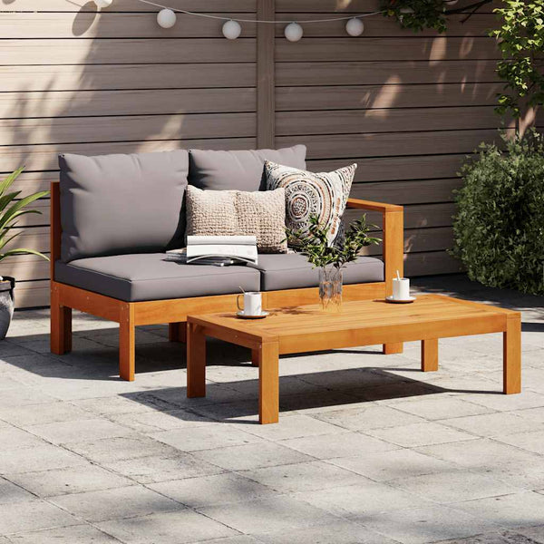 Akazie Gartensofa 2-Sitzer mit Armlehne