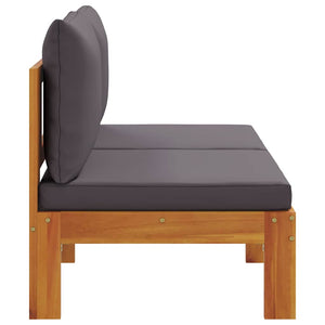 2-Sitzer Gartensofa Akazie mit Kissen