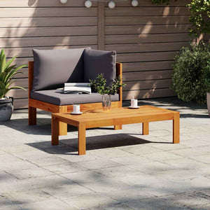 2-tlg. Garten-Sofa-Set Akazie mit Kissen