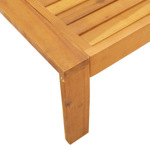 2-tlg. Garten-Sofa-Set Akazie mit Kissen