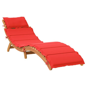 Akazienholz Sonnenliege mit Kissen