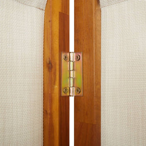Hellgrauer 4-teiliger Paravent 280x180 cm