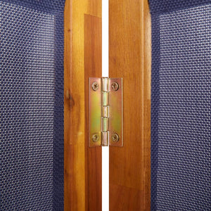 Dunkelblauer 3-tlg. Paravent 210x180 cm