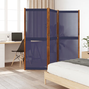 Dunkelblauer 3-tlg. Paravent 210x180 cm
