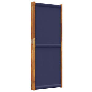 Dunkelblauer 4-Panel Paravent 280x180 cm