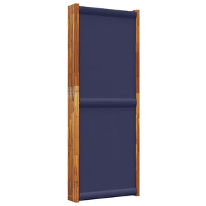 Dunkelblauer 5-teiliger Paravent 350x180 cm