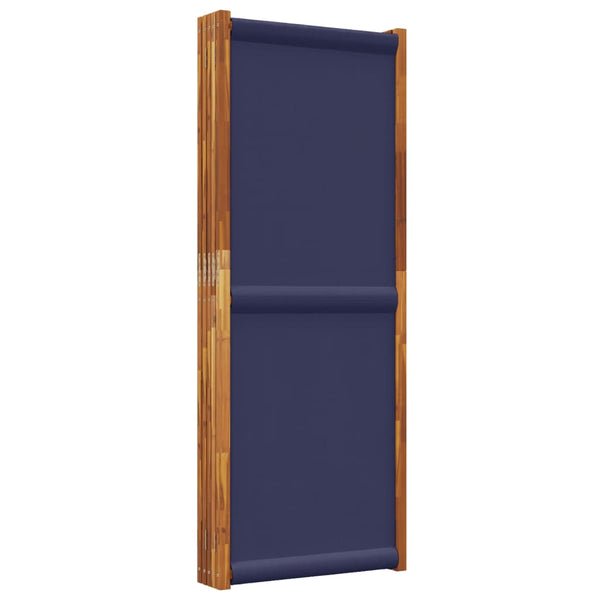 Dunkelblauer 5-teiliger Paravent 350x180 cm