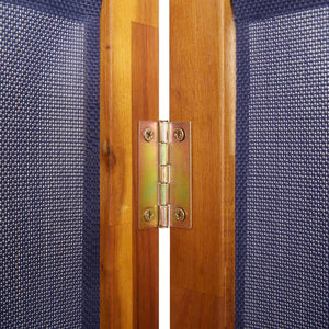 Dunkelblauer 5-teiliger Paravent 350x180 cm
