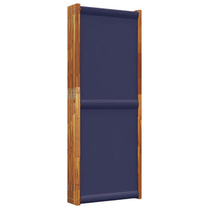 Dunkelblauer 6-teiliger Paravent 420x180 cm