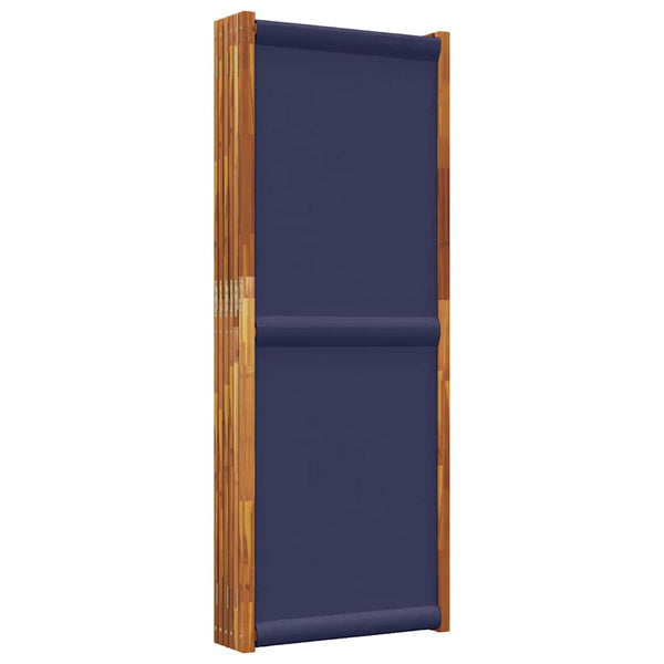 Dunkelblauer 6-teiliger Paravent 420x180 cm