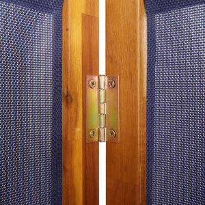 Dunkelblauer 6-teiliger Paravent 420x180 cm
