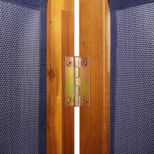 Dunkelblauer 6-teiliger Paravent 420x180 cm