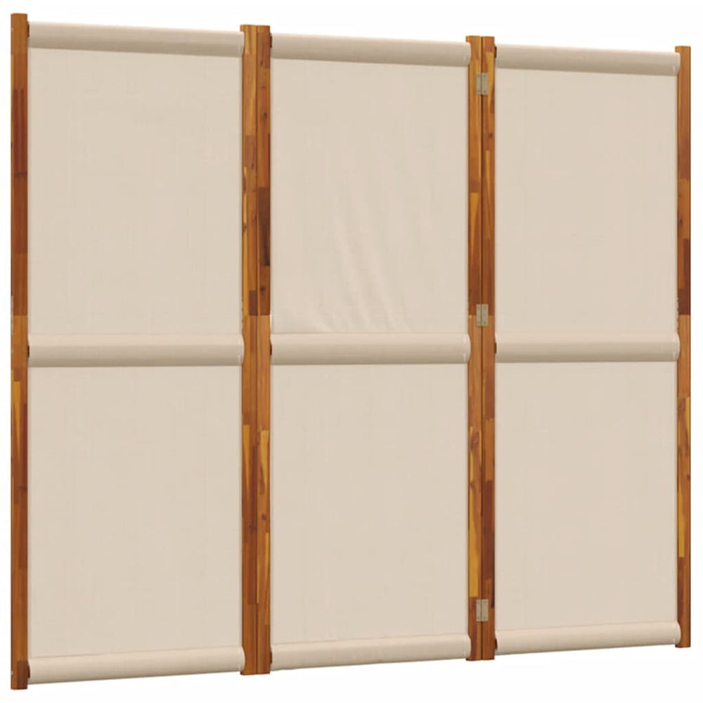 3-tlg. Raumteiler Taupe 210x180 cm