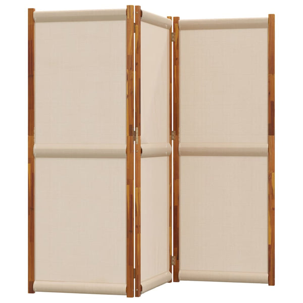3-tlg. Raumteiler Taupe 210x180 cm