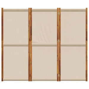 3-tlg. Raumteiler Taupe 210x180 cm