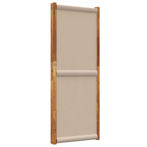 3-tlg. Raumteiler Taupe 210x180 cm