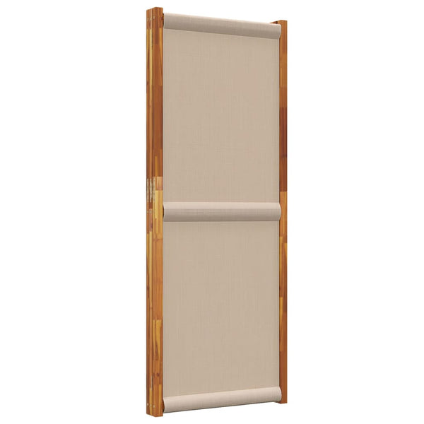 3-tlg. Raumteiler Taupe 210x180 cm