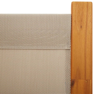 3-tlg. Raumteiler Taupe 210x180 cm