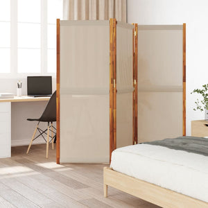 3-tlg. Raumteiler Taupe 210x180 cm