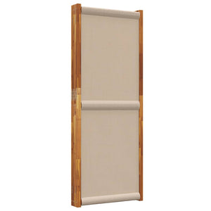 4-tlg. Paravent Raumteiler Taupe 280x180 cm