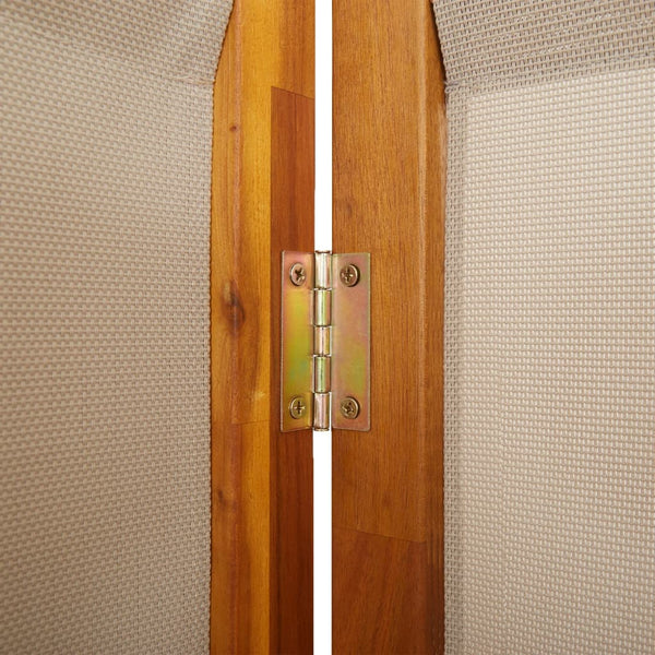 4-tlg. Paravent Raumteiler Taupe 280x180 cm