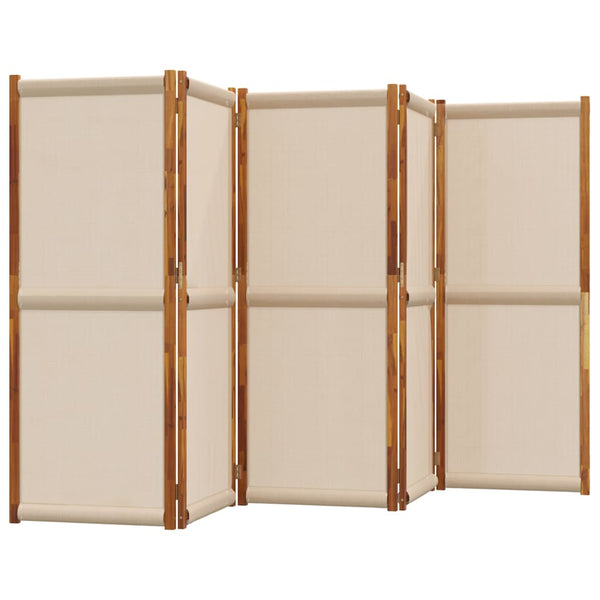 5-teiliger Raumteiler Taupe 350x180 cm