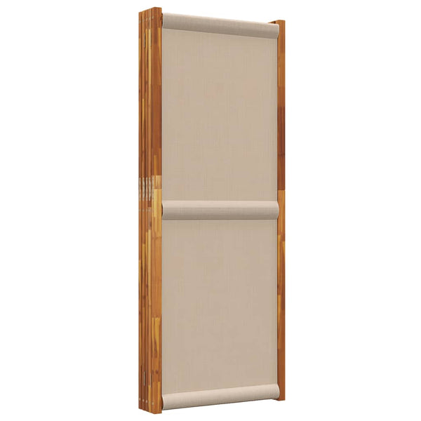 5-teiliger Raumteiler Taupe 350x180 cm