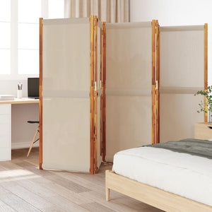5-teiliger Raumteiler Taupe 350x180 cm