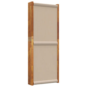 6-teiliger Raumteiler Taupe 420x180 cm