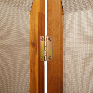 6-teiliger Raumteiler Taupe 420x180 cm