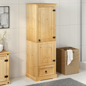 Massivholz Kleiderschrank Kiefer 55x50x170 cm