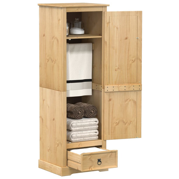 Massivholz Kleiderschrank Kiefer 55x50x170 cm