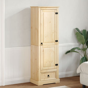 Massivholz Kleiderschrank Kiefer 55x38x170 cm